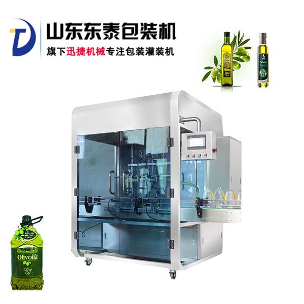 前方高能！快被這款全自動(dòng)橄欖油灌裝機(jī)帥哭了